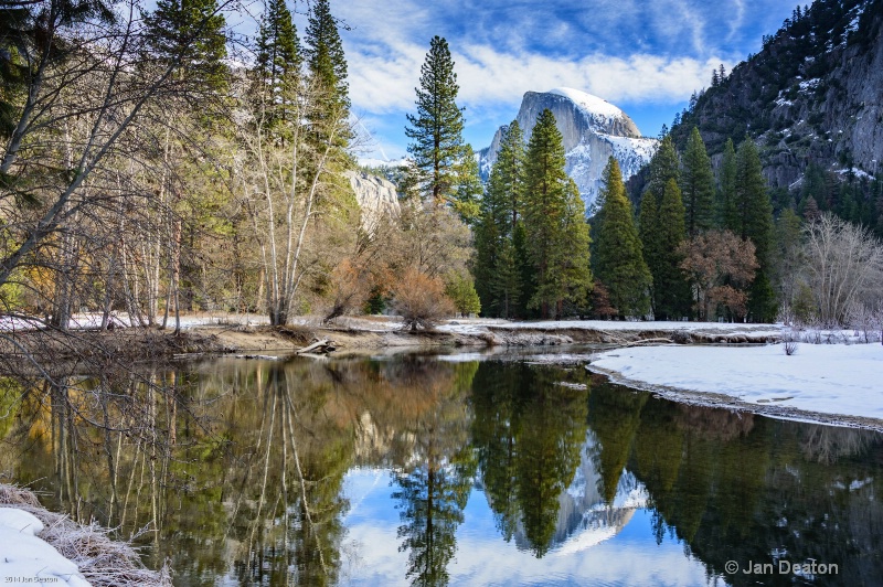 Half Dome Winter Reflection