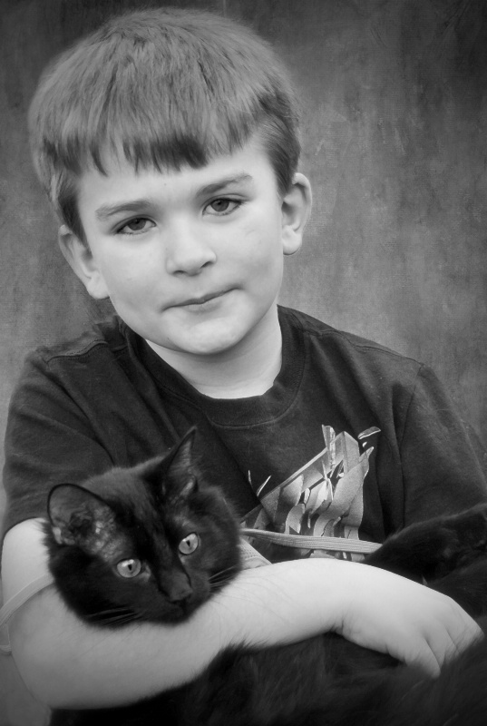 A Boy And His Cat