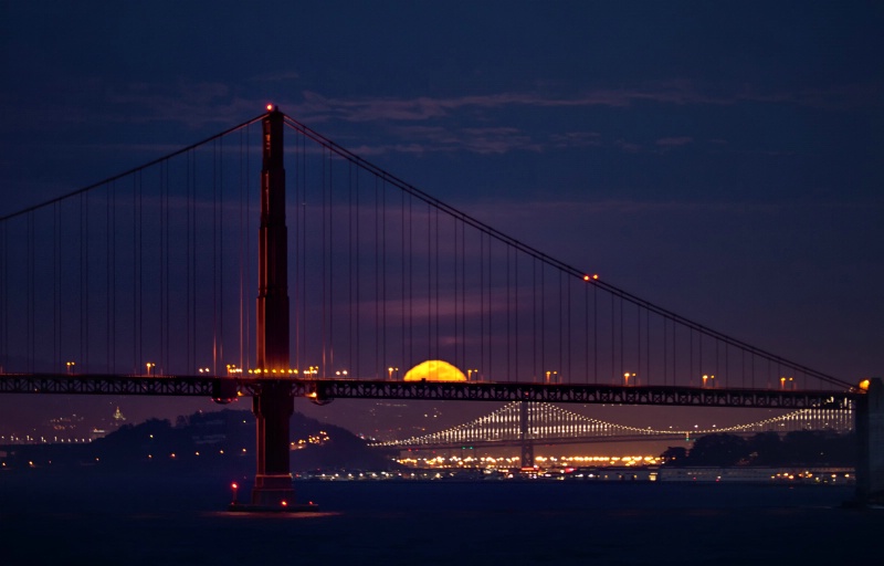 Moon over Bridges