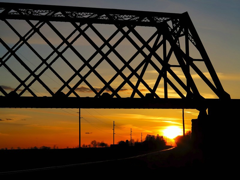 Iron Bridge at Sunset