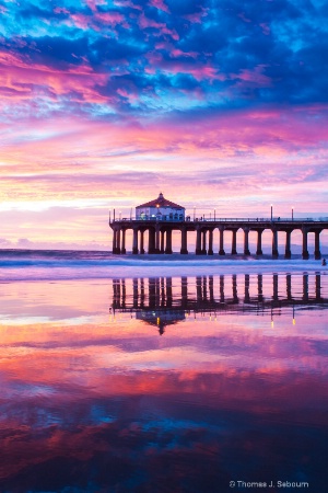 Manhattan Beach Pier Reflections No. 4