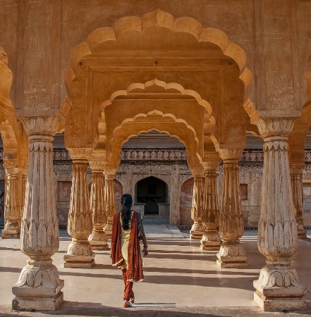 The Arches of Amber Fort