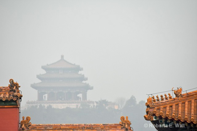 moderate smog in Forbidden City