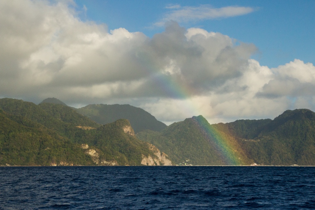 Rainbow over Roseau, Dominica