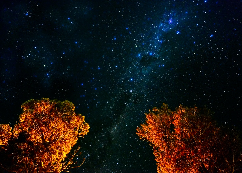Starry night in Coles Bay, Tasmania