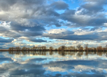 Partly Sunny Over Crown Hill Lake