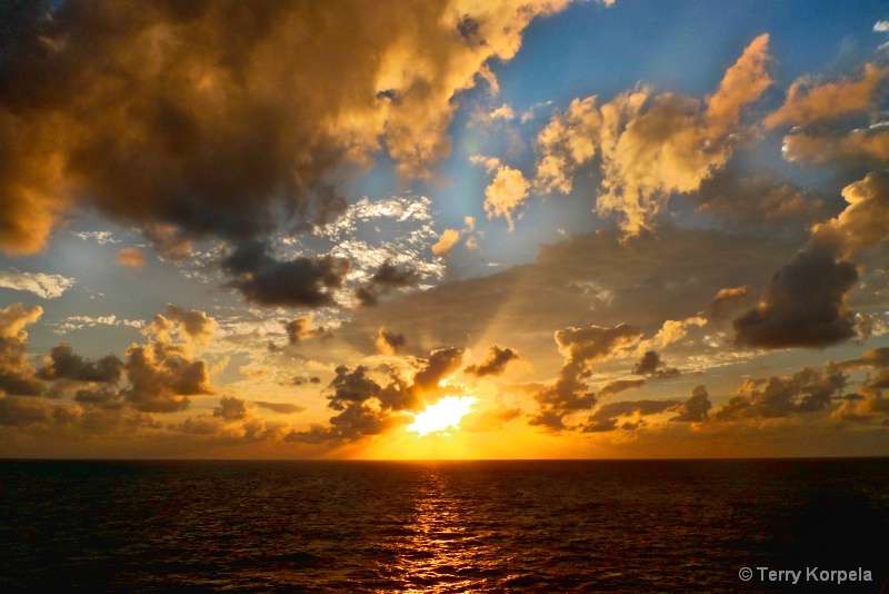 Caribbean Sunset - ID: 15138673 © Terry Korpela