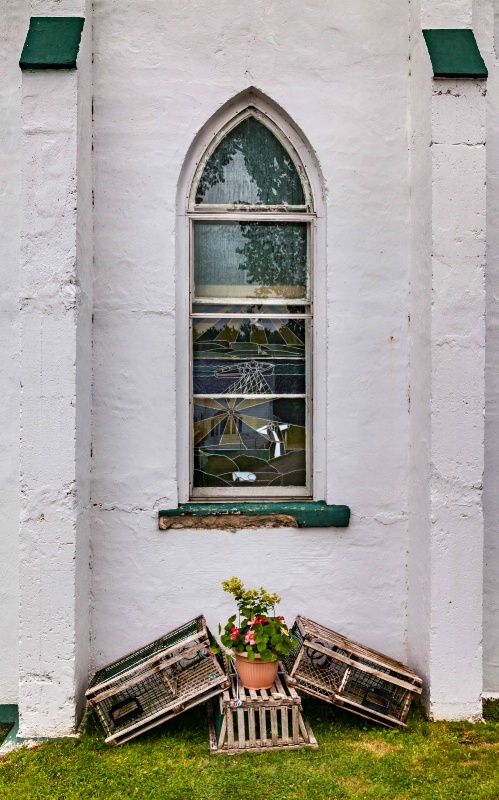 Cabot Trail Church Window - ID: 15145996 © Patricia A. Casey