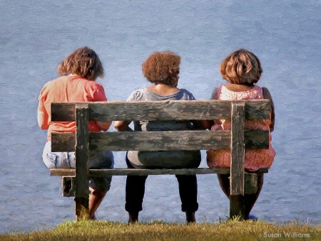 Three Ladies at the Lake