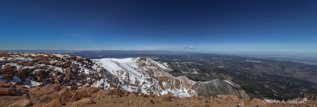 View at 14110 feet -- Pikes Peak