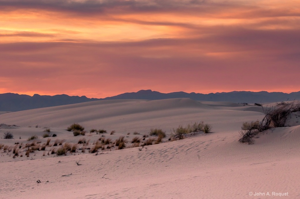 White Sands NM Sunset - ID: 15156465 © John A. Roquet