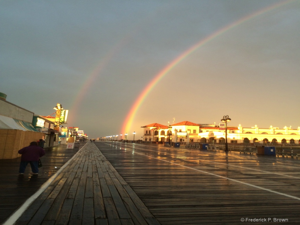 Ocean City NJ Double Rainbow-1