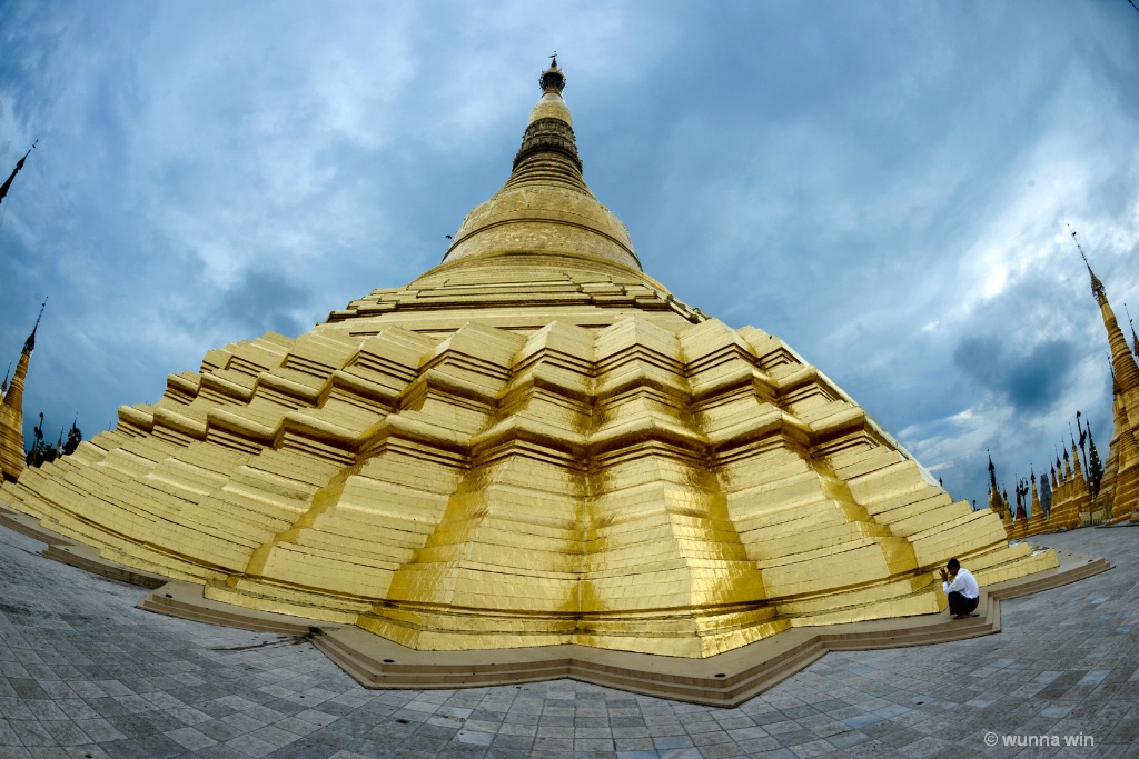 upper terrace of Shwedagon pagoda