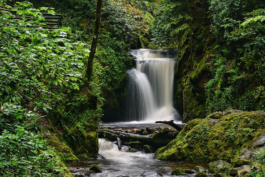 Three-step-waterfall