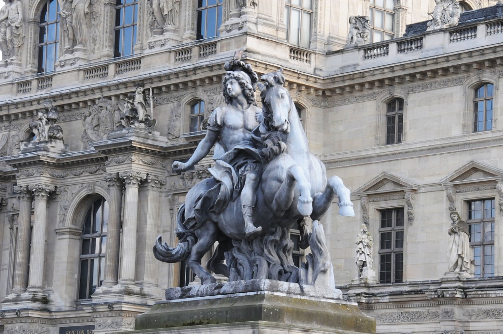 King Louis XIV at the Louvre