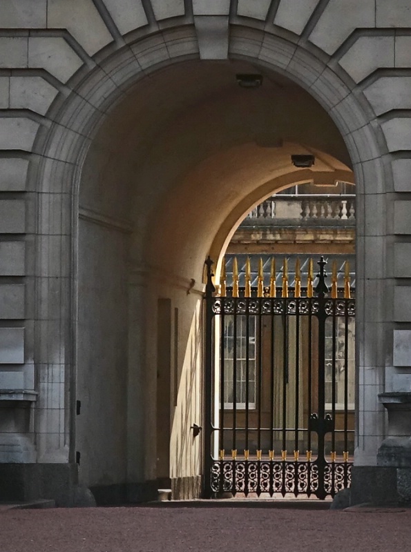 An entrance to the Buckingham Palace London
