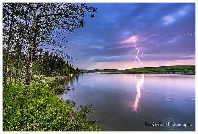 Lightning Elkwater Lake Cypress Hills - ID: 15168172 © Jim D. Knelson