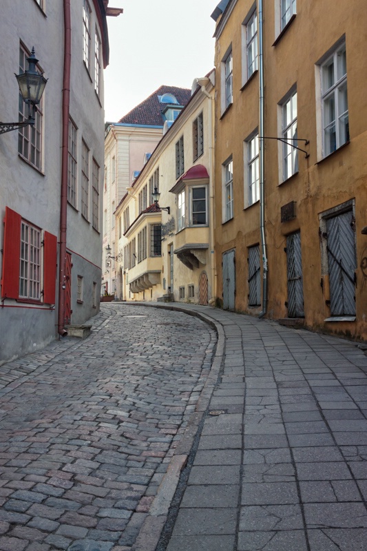 Old Alley In The Old Town Of Tallinn
