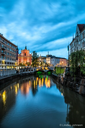 Ljubljana at Twilight