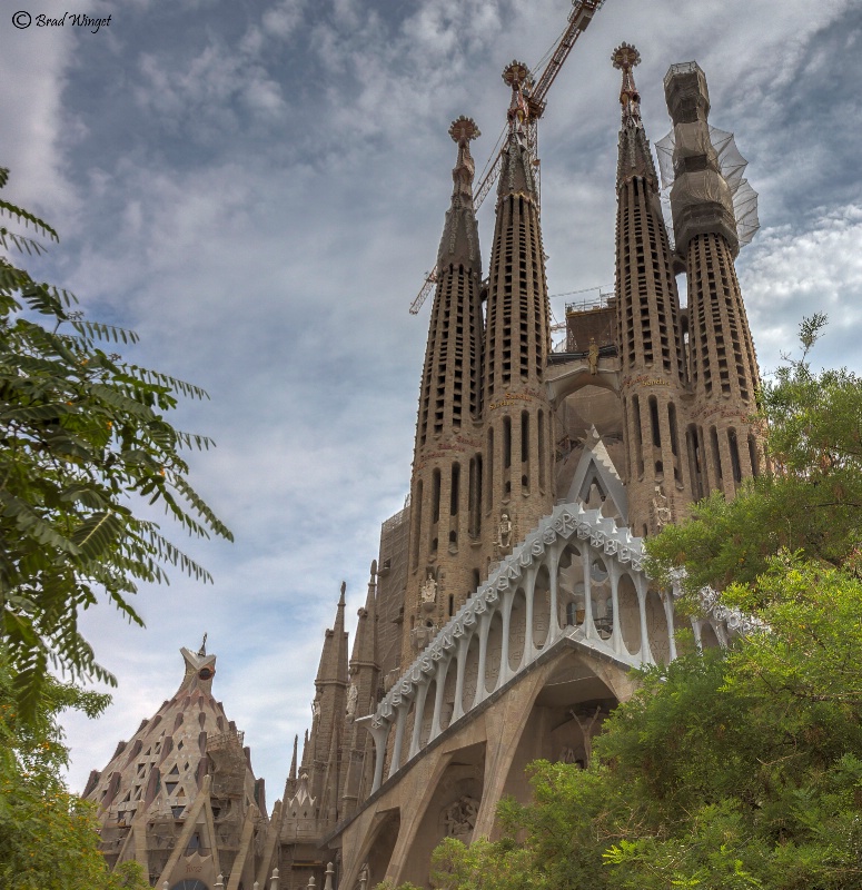 Barcelona La Sagrada Familia towers
