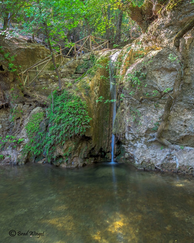 Rhodes Greece waterfall