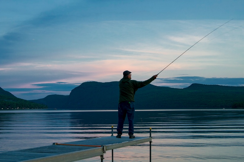 Fly Fishing on Lake Willoughby Vermont