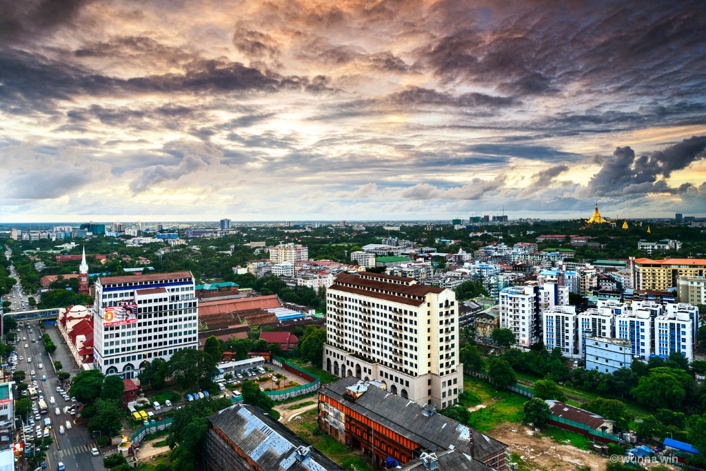 yangon cityscape