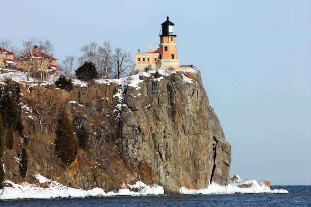 Split Rock Lighthouse in Winter