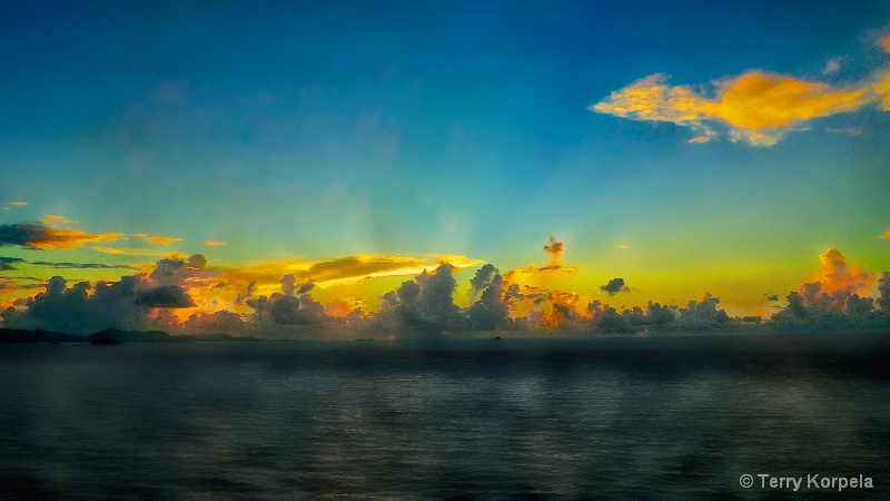 Caribbean Sunrise - ID: 15182398 © Terry Korpela