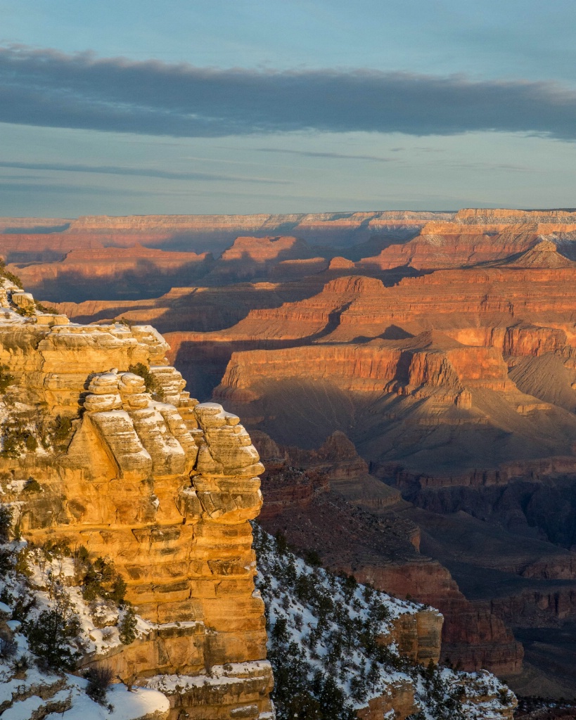 Snowy Grand Canyon Sunrise - ID: 15182764 © Carol Gregoire