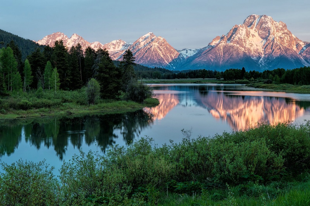 Sunrise at Oxbow Bend