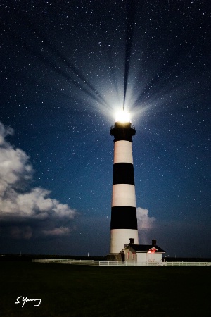 Lighthouse By Moonlight; Nags Head, NC