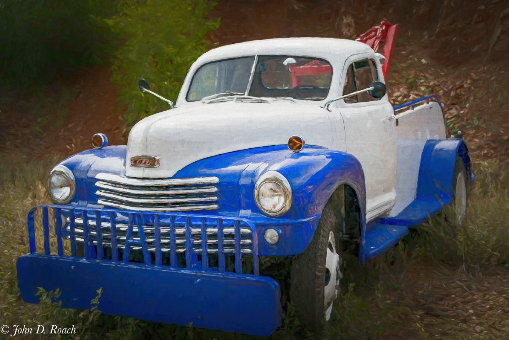 1948 Nash 3148 Tow Truck as on Canvas
