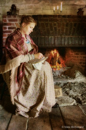 Embroidery by the Fire