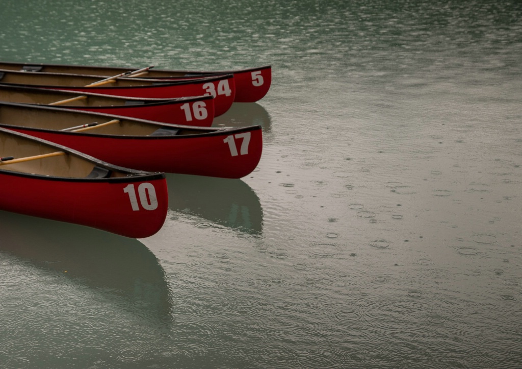 Canoes Lake Louise