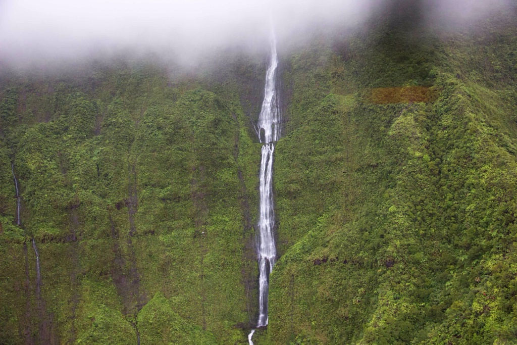 Wettest Area of Kauai, Helicopter View