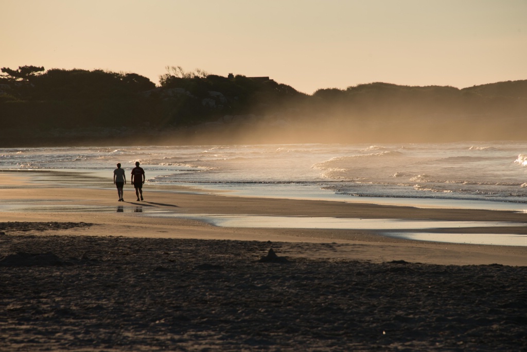 a walk on the beach