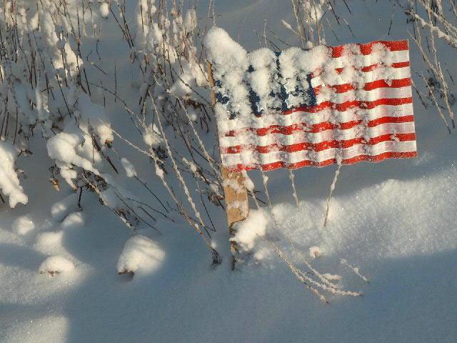 Snow flag - ID: 15205601 © Kathleen McCauley
