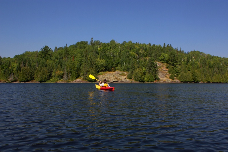 Kayaking on Rapid Lake