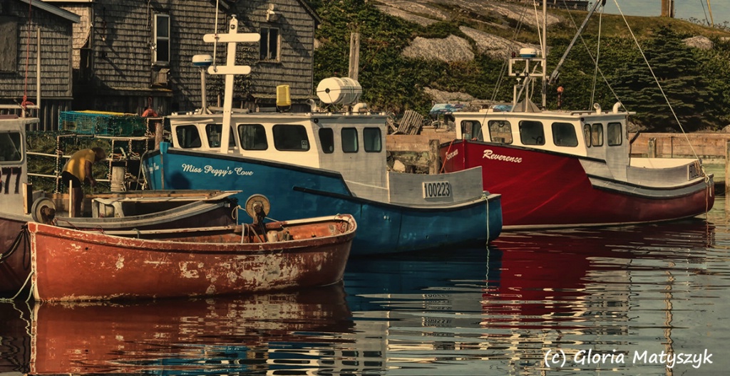 Close up of boats at Peggy's Cove, Canada - ID: 15210409 © Gloria Matyszyk