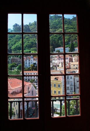 Window in Sintra Portugal
