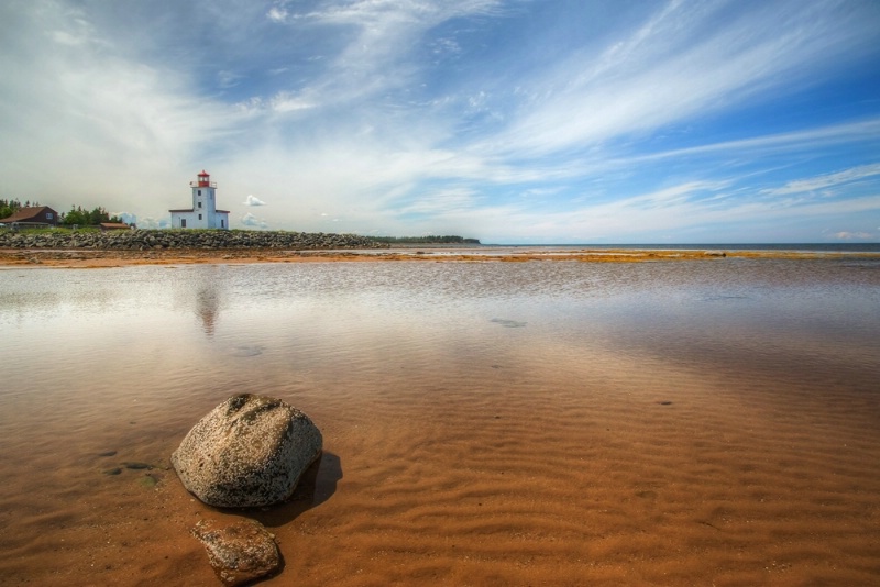 Lighthouse at Low Tide