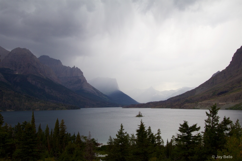 Storm approaching St. Mary Lake