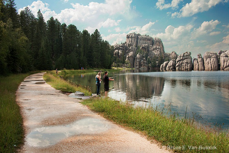 fishing after a hail storm