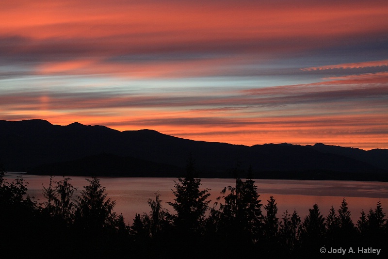Sunset over Schweitzer mountain - ID: 15223833 © Jody A. Hatley