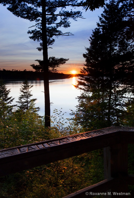 Sunset at Lake Itasca - ID: 15226060 © Roxanne M. Westman