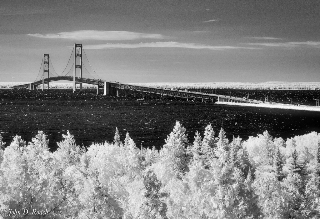 Mackinac Bridge IR Mono-1