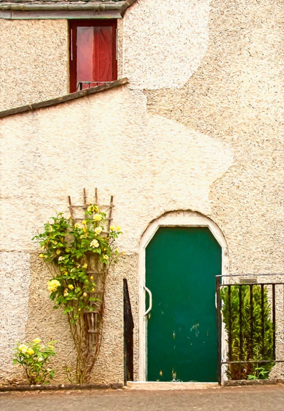 Door in Selkirk, Scotland