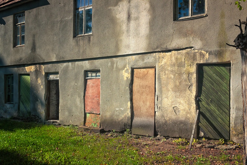 Five Doors Of An Abandoned Building