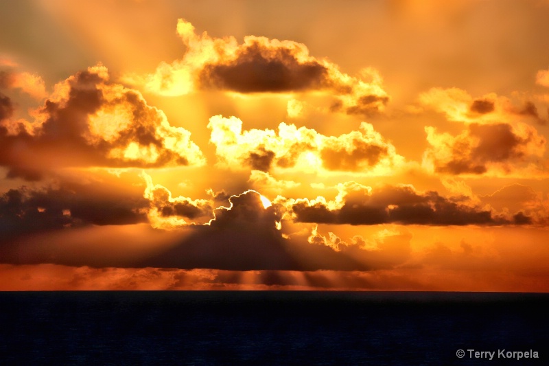 Caribbean Sunset - ID: 15234602 © Terry Korpela